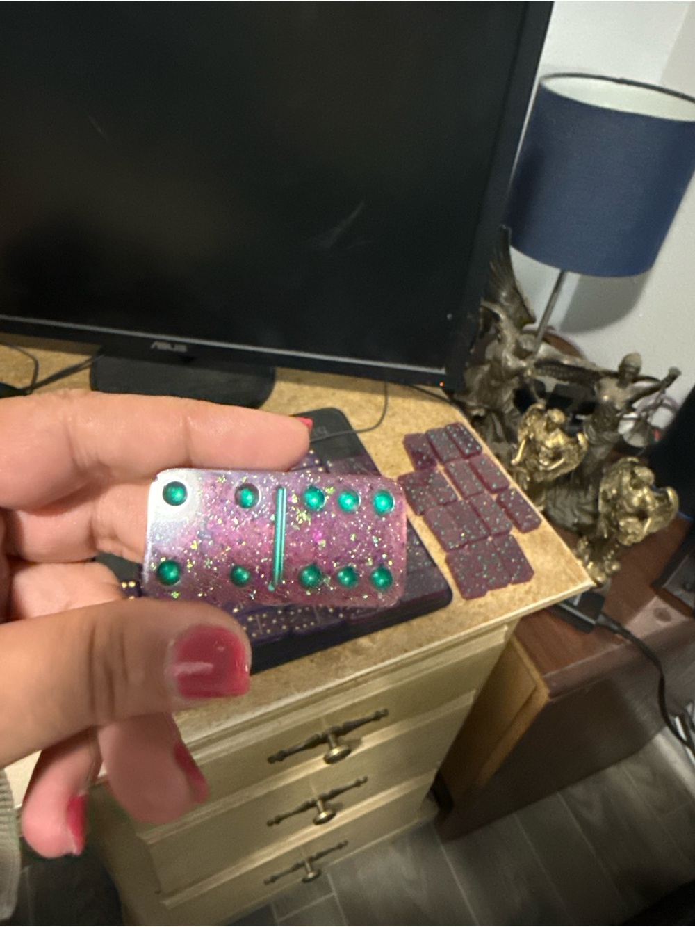 Pink Glitter Phone Grip Stand (Set) - Picture 3 of 3